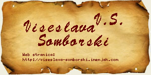Višeslava Somborski vizit kartica